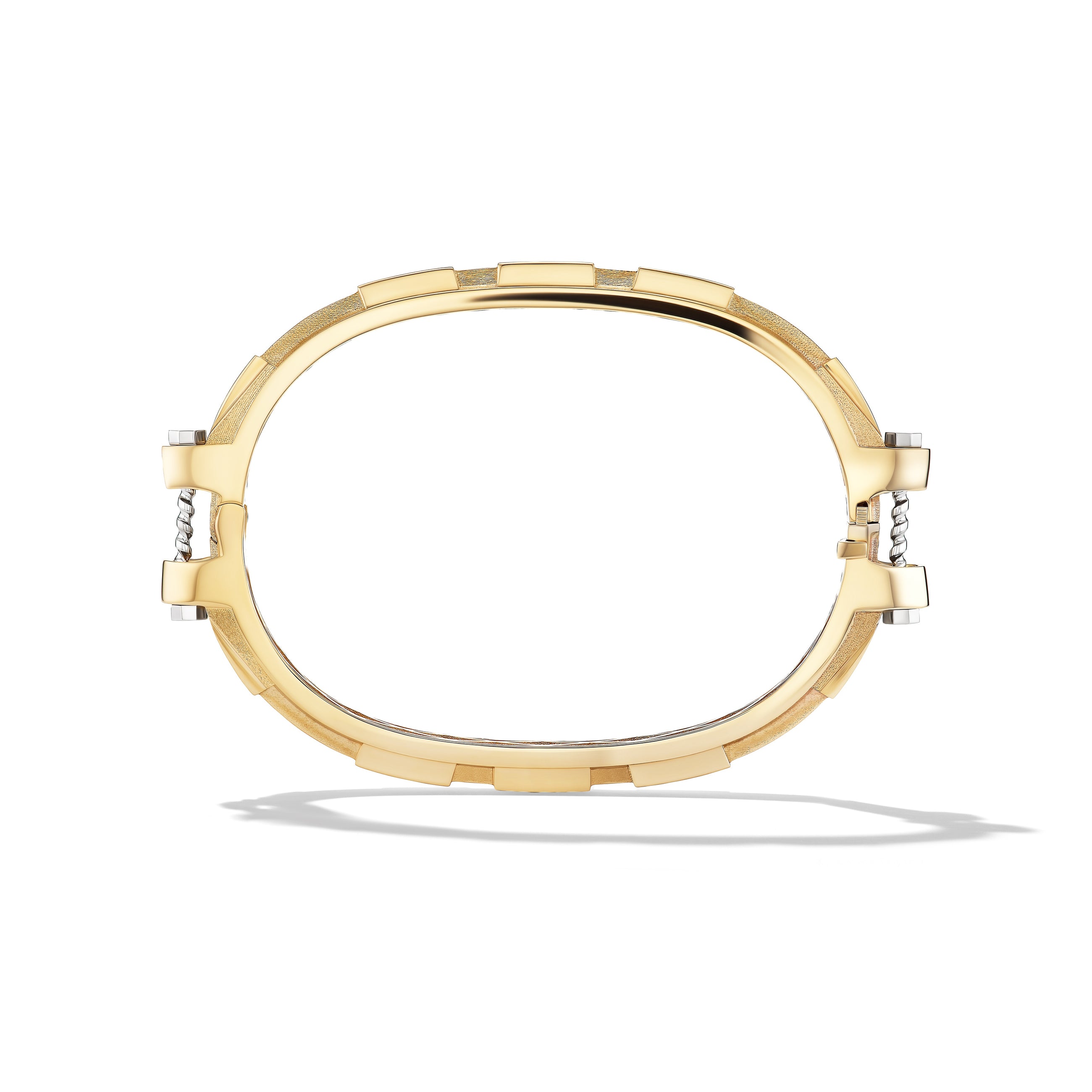 14k Yellow Gold Plain COUPLING™ Thin Bangle