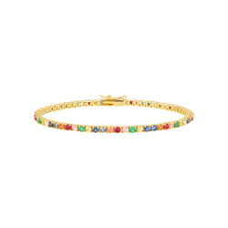 Multicolored Tennis Bracelet