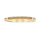 14k Yellow Gold Plain COUPLING™ Thin Bangle