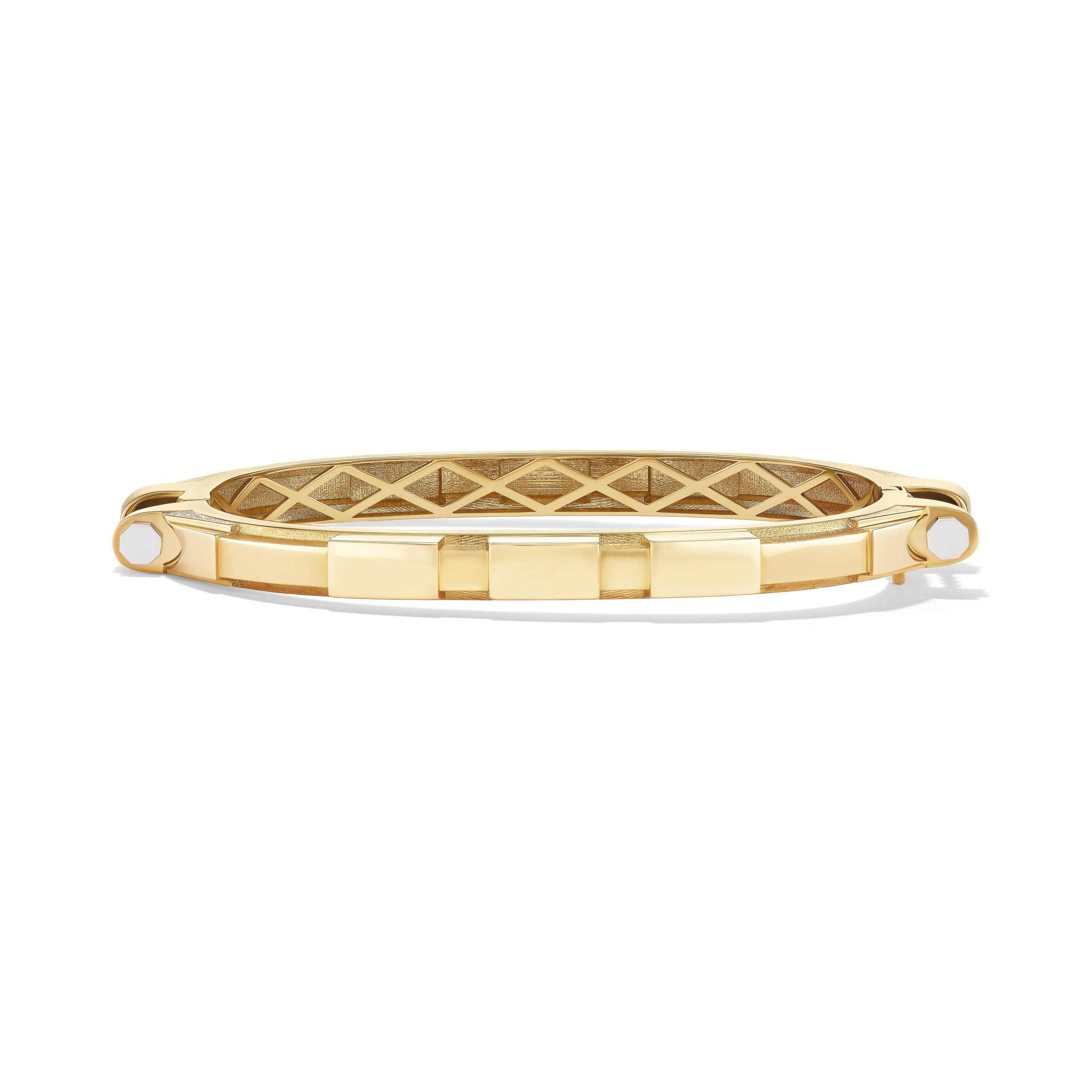 14k Yellow Gold Plain COUPLING™ Thin Bangle