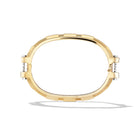 14k Yellow Gold Plain COUPLING™ Thin Bangle