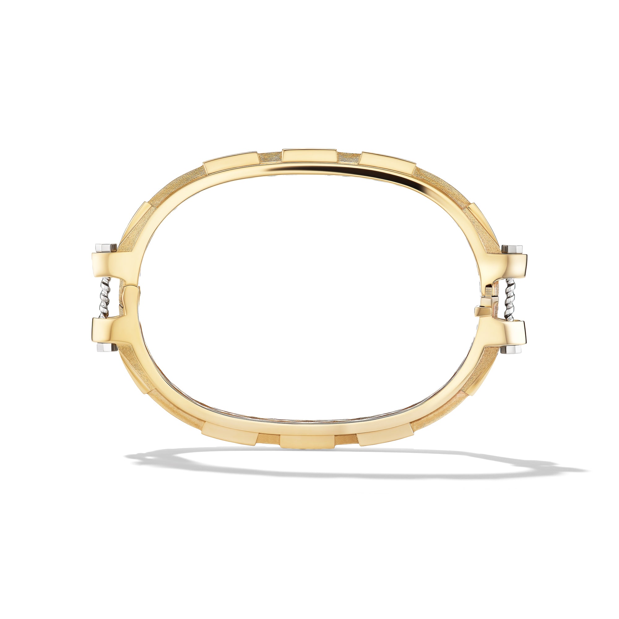 14k Yellow Gold Plain COUPLING™ Thin Bangle