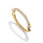 14k Yellow Gold Pavé Diamond COUPLING™ Bangle