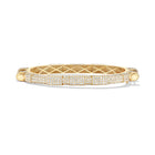 14k Yellow Gold Pavé Diamond COUPLING™ Bangle
