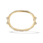 14k Yellow Gold Pavé Diamond COUPLING™ Bangle