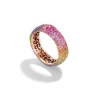 14k Yellow Gold Multicolor Sapphire Candy Ring