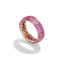 14k Yellow Gold Ombré Pink Sapphire Candy Ring
