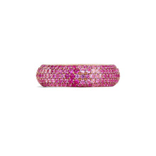 14k Yellow Gold Ombré Pink Sapphire Candy Ring