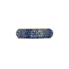 14k Yellow Gold Ombré Blue Sapphire Candy Ring