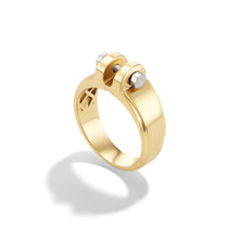14k Yellow & White Gold Plain COUPLING™ Ring