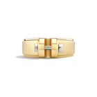14k Yellow & White Gold Plain COUPLING™ Ring