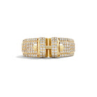 14k Yellow Gold Diamond Pavé COUPLING™ Ring
