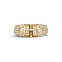 14k Yellow Gold Diamond Pavé COUPLING™ Ring