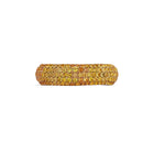 14k Rose Gold Yellow Sapphire Pavé Candy Ring