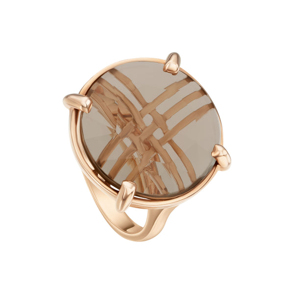 Sunshine Ring in Smoky Quartz