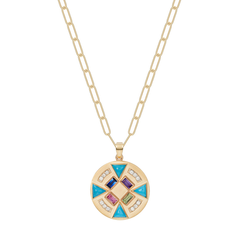 Geometrical Pendant in Gold