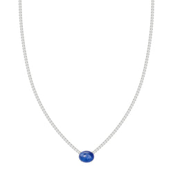 Blue Tanzanite Tennis Necklace