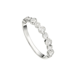 Bezel Set Diamond Band