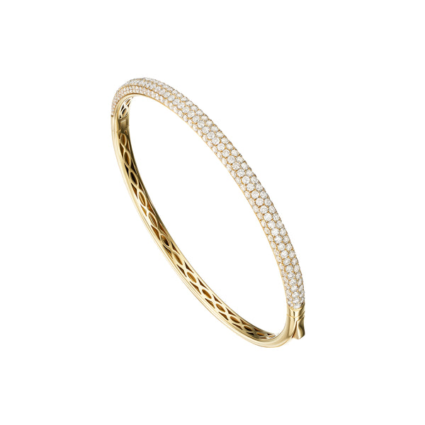 Yellow Gold Five Row Bangle