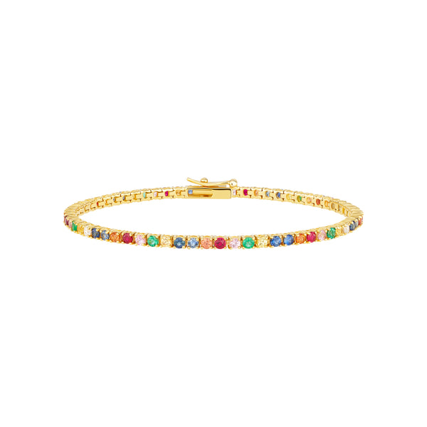 Multicolored Tennis Bracelet