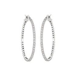 Classic Diamond Hoops