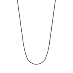 Blue Sapphire Tennis Necklace