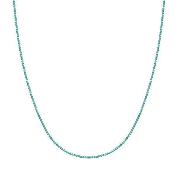 Turquoise Tennis Necklace