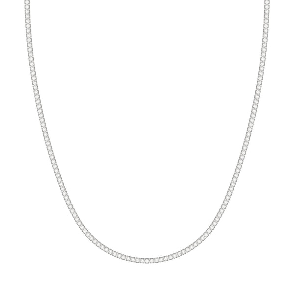 Classic Four Pronged Tennis Necklace