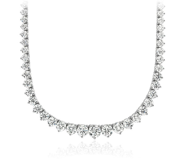 Graduated Diamond Tennis Necklace