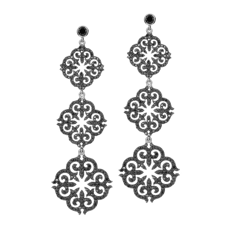 Three Piece Ornamental Earrings