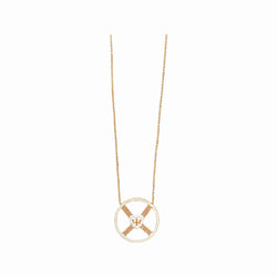 Round Diamond and Chain Amulet