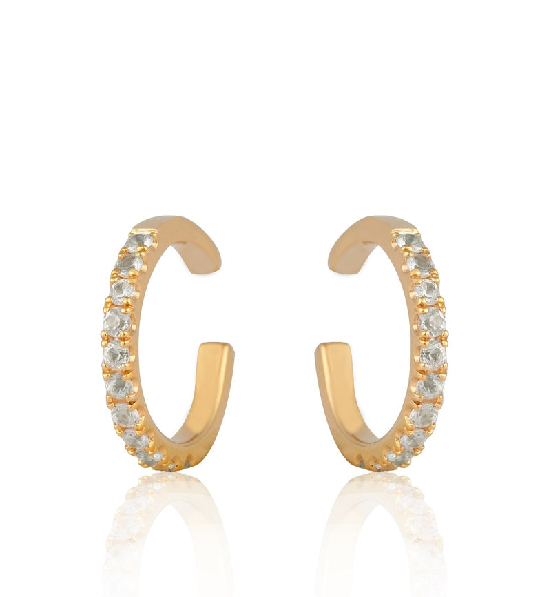 White Topaz Ear Cuff