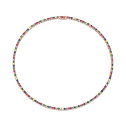 Rainbow Tennis Necklace