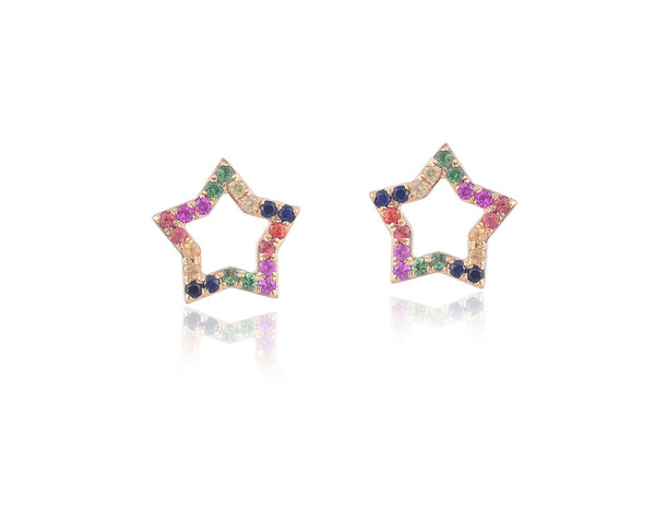 Rainbow Star Studs