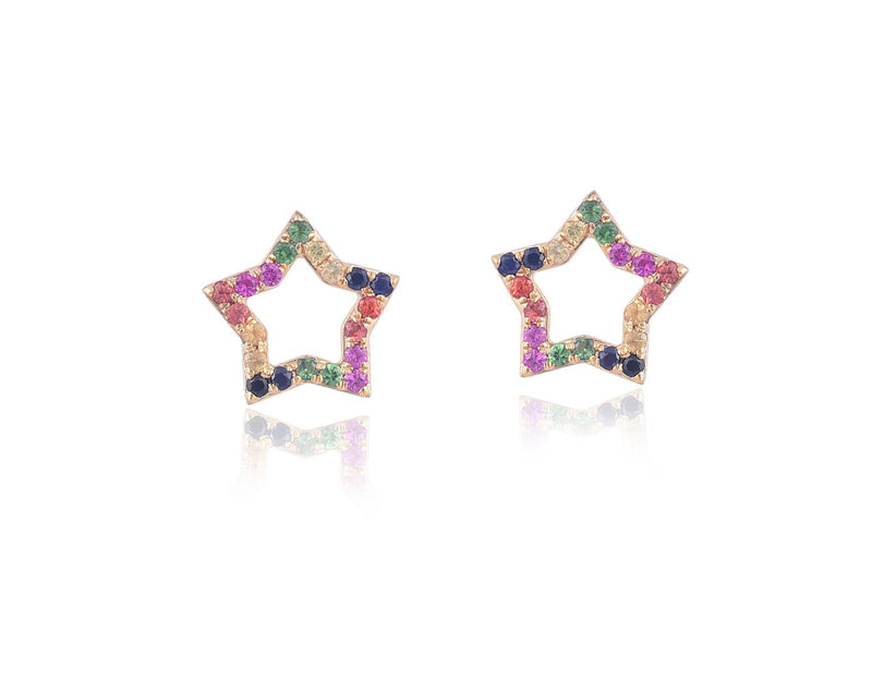 Rainbow Star Studs