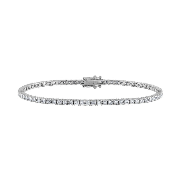 2 Carat 14K White Gold Tennis Bracelet