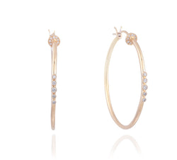 Pia Hoops with Diamonds